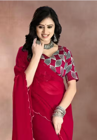 Fancy sarees and blouse For women and girlS
